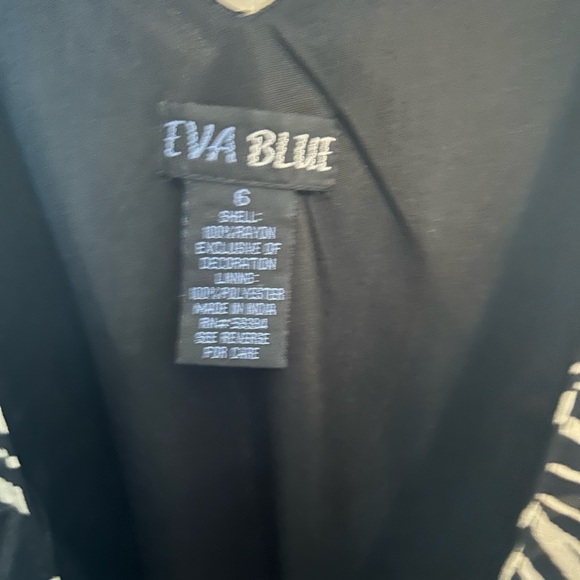 Vintage 90s EVA BLUE Beaded Dress - Picture 2 of 3